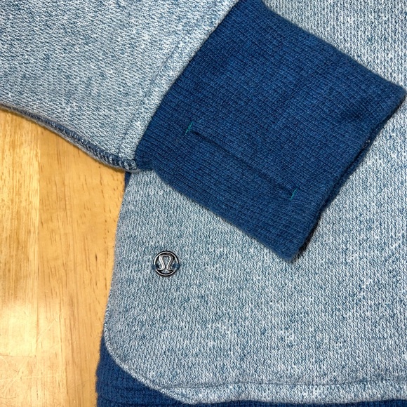 Lululemon Size 8 On The Daily Hoodie Full Zip Jacket Heathered Poseidon - Picture 13 of 16